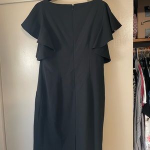 Black Calvin Klein womens dress size 12 with fun sleeves, great condition